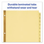 Avery Preprinted Laminated Tab Dividers with Gold Reinforced Binding Edge, 12-Tab, Jan. to Dec., 11 x 8.5, Buff, 1 Set (AVE11307) View Product Image