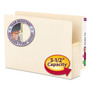 Smead Manila End Tab File Pockets, 3.5" Expansion, Legal Size, Manila, 25/Box