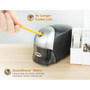 Bostitch QuietSharp Executive Electric Pencil Sharpener, AC-Powered, 4 x 7.5 x 5, Black/Graphite