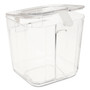 deflecto Stackable Caddy Organizer, Small, Plastic, 4.33 x 4 x 4.38, White (DEF29101CR) View Product Image