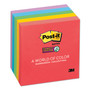 Post-it Super Sticky Notes - Playful Primaries Color Collection - 450 - 3" Flag/Note Width x 3" Flag/Note Length - Square - 90 Sheets per Pad