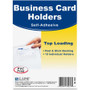C-Line Self-Adhesive Business Card Holders, Top Load, 2 x 3.5, Clear, 10/Pack (CLI70257) View Product Image
