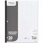 Mead Quad Ruled 3 - Hole Graph Paper - Letter - Letter - 8 1/2" x 11" Sheet Size