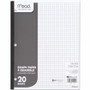 Mead Quad Ruled 3 - Hole Graph Paper - Letter - Letter - 8 1/2" x 11" Sheet Size