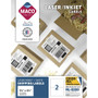 Maco White Half-sheet Internet Labels - 5 1/2" Width x 8 1/2" Length - Permanent Adhesive - Rectangle - Inkjet, Laser - White
