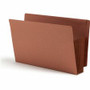 Smead TUFF Straight Tab Cut Legal Recycled File Pocket - 8 1/2" x 14" - 7" Expansion - 16.5 pt. - 2 Plys - Redrope