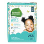 Seventh Generation Free and Clear Baby Wipes, Refill, 7 x 7, Unscented, White, 256/Pack