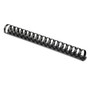 Fellowes Plastic Comb Bindings, 1 1/2" Diameter, 340 Sheet Capacity, Black, 10/Pack