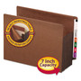 Smead Heavy-Duty Redrope End Tab TUFF Pockets, 7" Expansion, Letter Size, Redrope, 5/Box