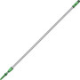 Unger OptiLoc 2-section Extension Pole - 13.12 ft Length - Green, Silver - Anodized Aluminum, Plastic