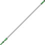 Unger OptiLoc 2-section Extension Pole - 13.12 ft Length - Green, Silver - Anodized Aluminum, Plastic