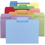 Smead SuperTab Colored File Folders, 1/3-Cut Tabs: Assorted, Letter Size, 0.75" Expansion, 11-pt Stock, Color Assortment 1, 100/Box