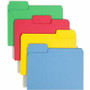 Smead SuperTab 1/3 Tab Cut Letter Recycled Top Tab File Folder - 8 1/2" x 11" - 3/4" Expansion - Top Tab Location - Assorted Tab Position - 11 pt. - (SMD11987)