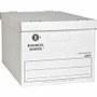 Business Source Economy Storage Box with Lid - External Dimensions: 12" Width x 15" Depth x 10" Height - 350 lb - Media Size Supported: Legal, Letter - Light Duty - Stackable
