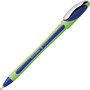Schneider Xpress Fineliner Porous Point Pen, Stick, Medium 0.8 mm, Blue Ink, Blue/Green Barrel, 10/Box
