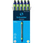 Schneider Xpress Fineliner Pen - 0.8 mm Medium Pen Point - Blue Ink - Blue Rubberized, Green Barrel - Stainless Steel Tip