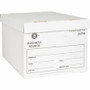 Business Source Lift-off Lid Heavy-Duty Storage Box - External Dimensions: 12" Width x 15" Depth x 10" Height - Media Size Supported: Legal, Letter - Lift-off Closure - Heavy Duty - Stackable