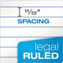 TOPS Docket Ruled Perforated Pads, Wide/Legal Rule, 50 White 8.5 x 14 Sheets, 12/Pack (TOP63590) View Product Image