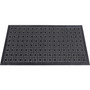 Genuine Joe Versa-Lite Anti-microbial Rubber Mat - Warehouse - 60" Length x 36" Width - Rubber - Black