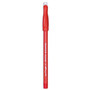 Paper Mate Eraser Mate Ballpoint Pen, Stick, Medium 1 mm, Red Ink, Red Barrel, Dozen