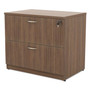Alera Valencia Series Lateral File, 2 Legal/Letter-Size File Drawers, Modern Walnut, 34" x 22.75" x 29.5" (ALEVA513622WA) View Product Image