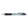 Universal Comfort Grip Gel Pen, Retractable, Medium 0.7 mm, Black Ink, Gray/Black/Silver Barrel, 36/Pack (UNV39724) View Product Image