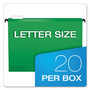 Pendaflex SureHook 1/5 Tab Cut Letter Recycled Hanging Folder - 8 1/2" x 11" - (PFX615215BGR)