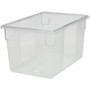 Rubbermaid Commercial 21.5-Gallon Food/Tote Box - Transporting, Storing - Dishwasher Safe - Clear - Plastic, Polycarbonate Body