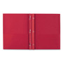 Avery Two-Pocket Folder, Prong Fastener, 0.5" Capacity, 11 x 8.5, Red, 25/Box