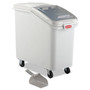 Rubbermaid Commercial ProSave Mobile Ingredient Bin, 26.18 gal, 15.5 x 29.5 x 28, White, Plastic (RCP360288WHI) View Product Image