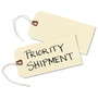 Avery Strung Shipping Tags, 11.5 pt Stock, 6.25 x 3.13, Manila, 1,000/Box