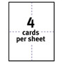Avery Photo-Quality Printable Postcards, Inkjet, 74 lb, 4.25 x 5.5, Glossy White, 100 Cards, 4 Cards/Sheet, 25 Sheets/Pack