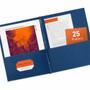 Avery Letter Report Cover - 8 1/2" x 11" - 70 Sheets Capacity - 3 x 3-prong Fastener Fastener(s) - 1/2" for Folder - 2 Internal Pocket(s) - (AVE47975)