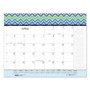 House of Doolittle Recycled Desk Pad Calendar, Geometric Artwork, 22 x 17, White Sheets, Black Binding/Corners,12-Month (Jan to Dec): 2024 View Product Image