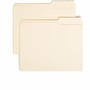 Smead 2/5 Tab Cut Letter Recycled Top Tab File Folder - 8 1/2" x 11" - 3/4" Expansion - Top Tab Location - Right Tab Position - 11 pt. - (SMD10385)