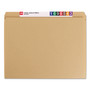 Smead Heavyweight Kraft File Folder, Straight Tabs, Letter Size, 0.75" Expansion, 11-pt Kraft, Brown, 100/Box