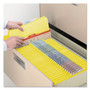 Smead Top Tab Classification Folders, Six SafeSHIELD Fasteners, 2" Expansion, 2 Dividers, Letter Size, Yellow Exterior, 10/Box