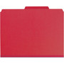 Smead Colored Pressboard Fastener Folders with SafeSHIELD Fasteners, 2" Expansion, 2 Fasteners, Letter Size, Bright Red, 25/Box