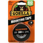 Gorilla Heavy Duty Mounting Tape - 5 ft Length x 1" Width - Black