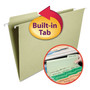 Smead FasTab Hanging Folders, Legal Size, 1/3-Cut Tabs, Moss, 20/Box