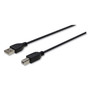 Innovera USB Cable, 6 ft, Black (IVR30000) View Product Image