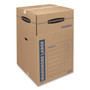 Bankers Box SmoothMove Wardrobe Box, Regular Slotted Container (RSC), 24" x 24" x 40", Brown/Blue, 3/Carton View Product Image