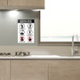 Avery Preprinted Surface Safe Wall Decals, 7 x 10, Prevent Germs from Spreading, White/Black Face, Black Graphics, 5/Pack