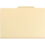 Smead Six-Section Top Tab Classification Folders, 2" Expansion, 2 Dividers, 6 Fasteners, Legal Size, Manila, 10/Box