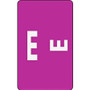 Smead AlphaZ Color-Coded Second Letter Alphabetical Labels, E, 1 x 1.63, Purple, 10/Sheet, 10 Sheets/Pack