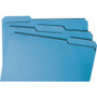Smead Colored File Folders, 1/3-Cut Tabs: Assorted, Legal Size, 0.75" Expansion, Blue, 100/Box