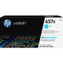 HP 657X (CF471X) Original High Yield Laser Toner Cartridge - Cyan - 1 Each