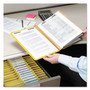 Smead Eight-Section Pressboard Top Tab Classification Folders, Eight SafeSHIELD Fasteners, 3 Dividers, Legal Size, Yellow, 10/Box