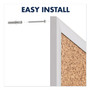 Quartet Classic Series Cork Bulletin Board, 96" x 48", Tan Surface, Anodized Aluminum Frame