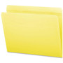 Smead Reinforced Top Tab Colored File Folders, Straight Tabs, Letter Size, 0.75" Expansion, Yellow, 100/Box (SMD12910) View Product Image